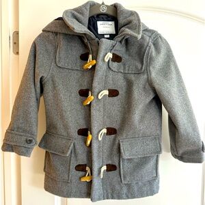 JANIE & JACK Toggle Winter Jacket Heather Grey NEW